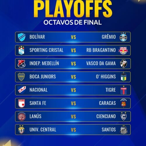 Cienciano ante Lanús y Cristal frente a Bragantino en los Playoffs de la Copa Sudamericana