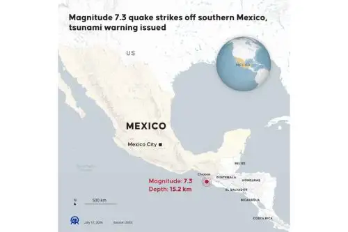Terremoto de magnitud 7,4 sacude México y se activa alerta de tsunami