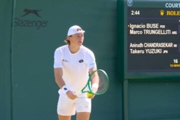 “Nacho” Buse y argentino Trungelliti debutaron con triunfo en dobles en Wimbledon