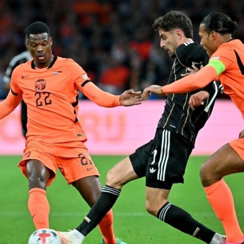 Países Bajos y Alemania empataron 1-1 en su debut de la Nations League por el Grupo 2